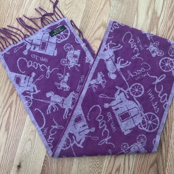 Coach vintage pattern scarf - Picture 1 of 2